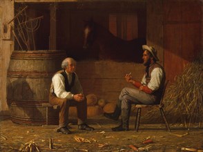 Talking It Over, 1872. Creator: Enoch Wood Perry.
