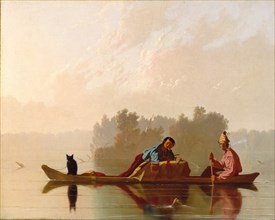 Fur Traders Descending the Missouri, 1845. Creator: George Caleb Bingham.