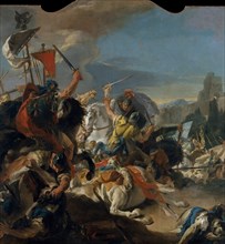 The Battle of Vercellae, 1725-29. Creator: Giovanni Battista Tiepolo.