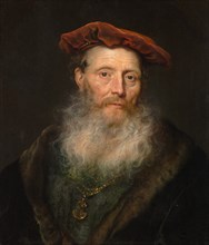 Bearded Man with a Velvet Cap, 1645. Creator: Govaert Flinck.