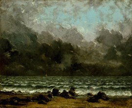 The Sea, 1865 or later. Creator: Gustave Courbet.