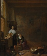 A Kitchen, ca. 1643. Creator: Hendrik Martensz. Sorgh.