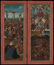 The Crucifixion; The Last Judgment, ca. 1440-41. Creator: Jan van Eyck.