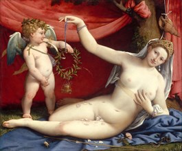 Venus and Cupid, 1520s. Creator: Lorenzo Lotto.
