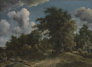 Woodland Road, ca. 1670. Creator: Meindert Hobbema.
