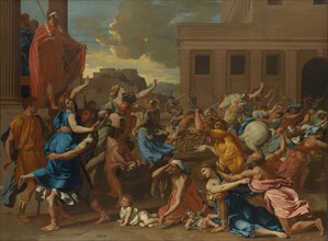 The Abduction of the Sabine Women, probably 1633-34. Creator: Nicolas Poussin.