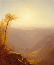 A Gorge in the Mountains (Kauterskill Clove), 1862. Creator: Sanford Robinson Gifford.