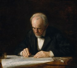 The Writing Master, 1882. Creator: Thomas Eakins.