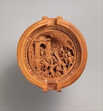 Half of a Prayer Bead with Jesus Carrying the Cross, early 16th century. Creator: Unknown.