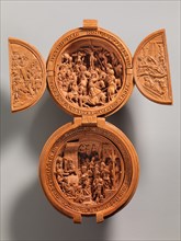 Prayer Bead with the Crucifixion and Jesus before Pilate, early 16th century. Creator: Unknown.