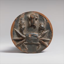 Terracotta tondo from a bowl, 4th century B.C. Creator: Unknown.