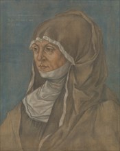 Portrait of a Woman, Said to Be Caritas Pirckheimer (1467-1532). Creator: Imitator of Albrecht Dürer.