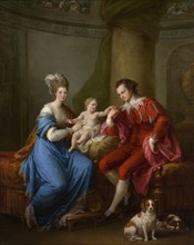 Edward Smith Stanley (1752-1834), Twelfth Earl of Derby, with His First Wife and Their Son, c1776. Creator: Angelica Kauffman.