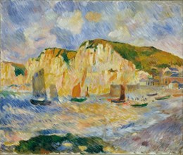 Sea and Cliffs, ca. 1885. Creator: Pierre-Auguste Renoir.