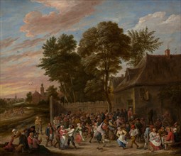 Peasants Dancing and Feasting, ca. 1660. Creator: David Teniers II.