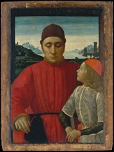 Francesco Sassetti (1421-1490) and His Son Teodoro, ca. 1488. Creator: Domenico Ghirlandaio.