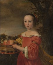 Petronella Elias (1648-1667) with a Basket of Fruit, 1657. Creator: Ferdinand Bol.