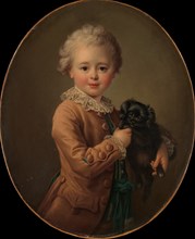 Boy with a Black Spaniel. Creator: Francois Hubert Drouais.