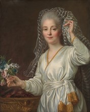 Portrait of a Young Woman as a Vestal Virgin, 1767. Creator: Francois Hubert Drouais.
