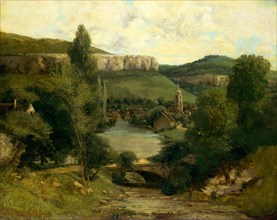 View of Ornans, probably mid-1850s. Creator: Gustave Courbet.