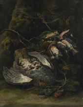 A Partridge and Small Game Birds, 1650s. Creator: Jan Fyt.