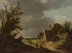 Sandy Road with a Farmhouse, 1627. Creator: Jan van Goyen.