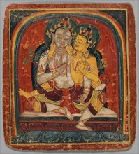 Initiation Card (Tsakalis): Maitreya, early 15th century. Creator: Unknown.