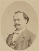 Portrait of the Composer Charles Lecocq (1832-1918), 1866. Creator: Photo studio A. Legras.