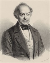 Portrait of the Composer Peter Joseph von Lindpaintner (1791-1856), c. 1840. Creator: Schwarz, Carl Benjamin (1757-1813).