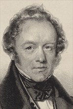 Portrait of the Composer Peter Joseph von Lindpaintner (1791-1856), c. 1830. Creator: Kriehuber, Josef (1800-1876).