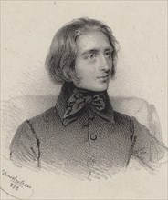 Portrait of the Composer Franz Liszt (1811-1886), 1838. Creator: Kriehuber, Josef (1800-1876).