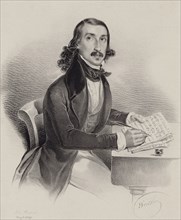 Portrait of the singer and composer Giacinto Marras (1810-1883) , 1840. Creator: Wenzel, Francesco (active 1827-1860).