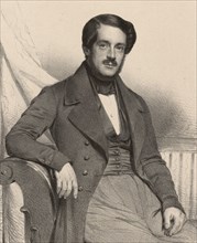 Portrait of the composer Francesco Masini (1804-1863) , 1837. Creator: Baugniet, Charles-Louis (1814-1886).