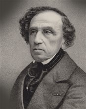 Portrait of the composer Giacomo Meyerbeer (1791-1864), 1860. Creator: Barbizet, Antoine (1821-1866).