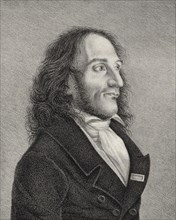 Portrait of Niccolò Paganini (1782-1840), c. 1830. Creator: Anonymous.