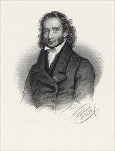 Portrait of Niccolò Paganini (1782-1840), 1830. Creator: Focosi, Roberto (1806-1862).