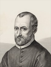 Portrait of the composer Giovanni Pierluigi da Palestrina (1526-1594). Creator: Amsler, Samuel (1791-1849).