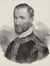 Portrait of the composer Giovanni Pierluigi da Palestrina (1526-1594), 1828. Creator: Hesse, Henri-Joseph (1781-1849).