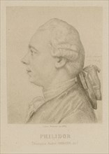 Portrait of François-André Danican Philidor (1726-1795). Creator: Porreau, Jules (active 1830-1855).