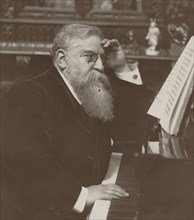 Portrait of the composer Raoul Pugno (1852-1914), c. 1910. Creator: Manuel, Henri (1874-1947).