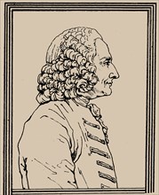 Portrait of the composer Jean-Philippe Rameau (1683-1764), c. 1800. Creator: Landon, Charles-Paul (1761-1826).