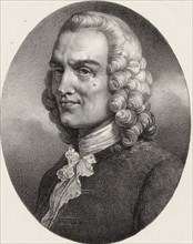Portrait of the composer Jean-Philippe Rameau (1683-1764). Creator: Grevedon, Pierre Louis Henri (1776-1860).