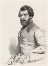 Portrait of the composer Federico Ricci (1809-1877) , 1844. Creator: Alophe, Marie-Alexandre Menut (1812-1883).