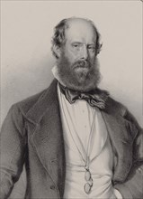 Portrait of the composer Luigi Ricci (1805-1859), 1858. Creator: Dauthage, Adolf (1825-1883).