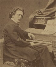 Portrait of the composer Anton Rubinstein (1829-1894), ca 1860-1870. Creator: Mieczkowski, Jan (1830-1889).