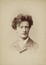 Portrait of the composer Ignacy Jan Paderewski (1860-1941), ca. 1883. Creator: Mieczkowski, Jan (1830-1889).