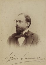 Portrait of the Composer Spyridon Samaras (1861-1917), ca 1894. Creator: Guigoni & Bossi, Milano  .