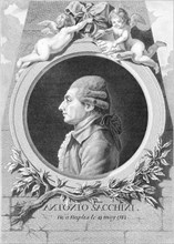 Portrait of the composer Antonio Sacchini (1730-1786), 1781. Creator: Cathelin, Louis-Jacques (1739-1804).