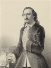 Portrait of Arthur Saint-Léon (1821-1870) in the ballet "Le Violon du diable" by Cesare Pugni, 1849. Creator: Derancourt (active ca. 1842-1871).