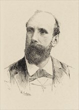 Portrait of the Composer Gaston Salvayre (1847-1916) , 1894. Creator: Lalauze, Adolphe (1838-1906).